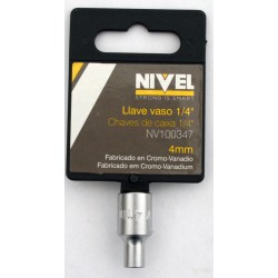 LLAVE VASO 1/4" HEXAGONAL  9 MM - Imagen 1