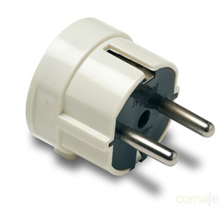 CLAVIJA 16A-250V S/LAT BLANCA FAMATEL - Imagen 1