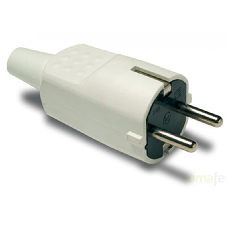 CLAVIJA TT 16A-250V BLANCA FAMATEL - Imagen 1