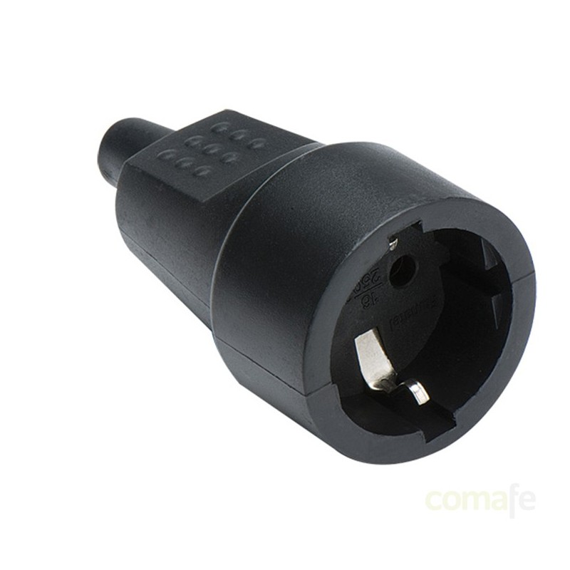 BASE MOVIL TT 16A-250V NEGRA FAMATEL - Imagen 1