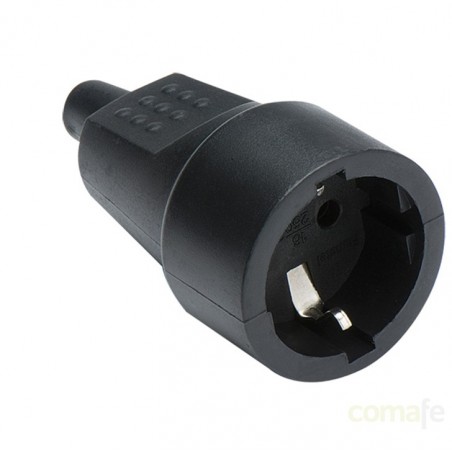 BASE MOVIL TT 16A-250V NEGRA FAMATEL - Imagen 1