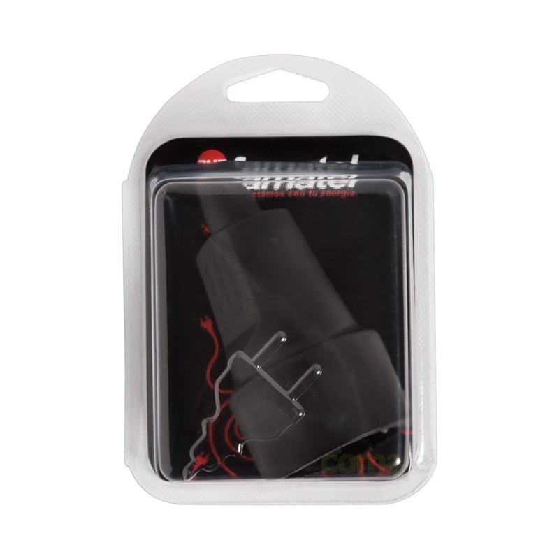 BASE MOVIL TT 16A-250V NEGRA BLISTER FAMATEL - Imagen 1