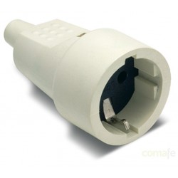 BASE MOVIL TT 16A-250V BLANCA FAMATEL - Imagen 1