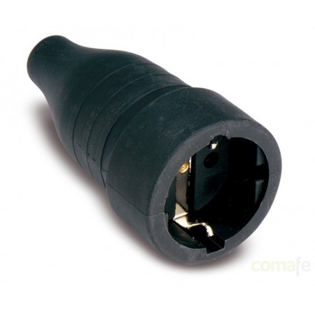 BASE MOVIL TT 16A-250V NEGRA FAMATEL - Imagen 1