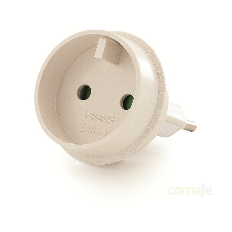 ADAPTADOR 10A-250V EUROPEO-UNIVERSAL FAMATEL - Imagen 1