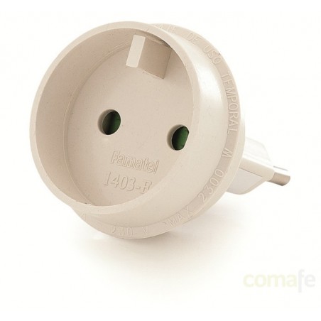 ADAPTADOR 10A-250V EUROPEO-UNIVERSAL FAMATEL - Imagen 1