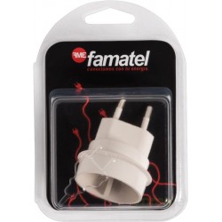 ADAPTADOR 10A-250V EUROPEO-UNIVERSAL BLISTER FAMATEL - Imagen 1