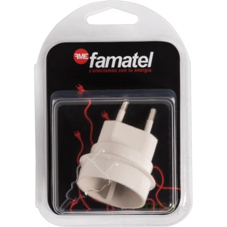 ADAPTADOR 10A-250V EUROPEO-UNIVERSAL BLISTER FAMATEL - Imagen 1
