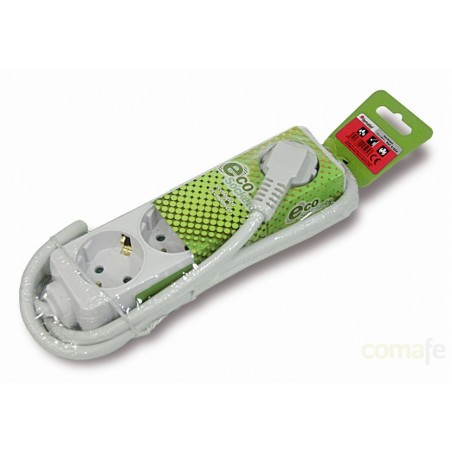 BASE TT 4 TOMAS CON INTERRUPTOR CABLE 3MT FAMATEL - Imagen 1