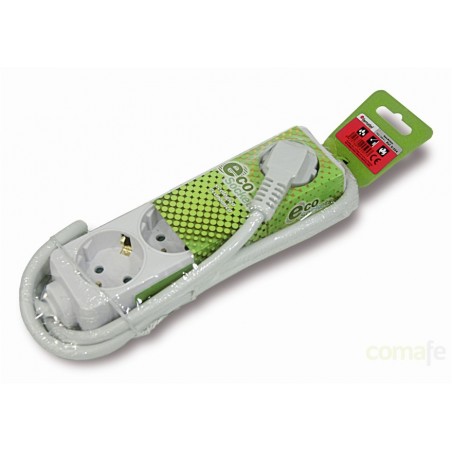BASE TT 5 TOMAS CON INTERRUPTOR CABLE 3MT FAMATEL - Imagen 1