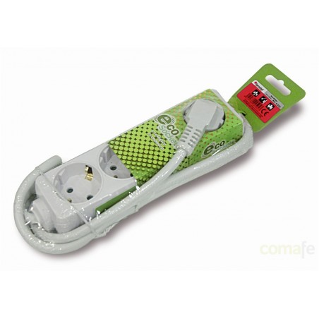 BASE TT 6 TOMAS CON INTERRUPTOR CABLE 3MT FAMATEL - Imagen 1