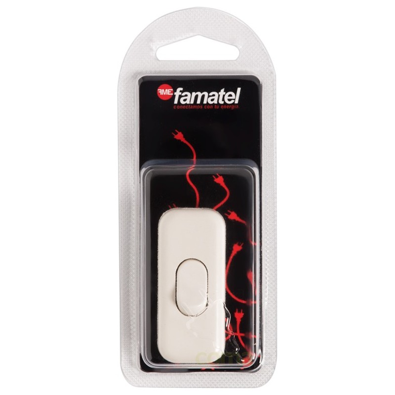 INTERRUPTOR DE PASO 2A-250V BLNACO BLISTER FAMATEL - Imagen 1