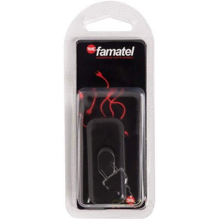 INTERRUPTOR DE PASO 2A-250V NEGRO BLISTER FAMATEL - Imagen 1