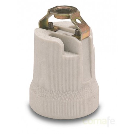 PORTALAMPARAS E-27 M10X100 GRIS FAMATEL - Imagen 1