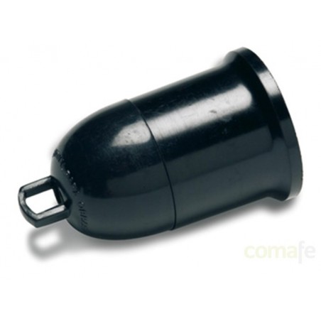 PORTALAMPARAS E-27 PROVISIONAL NEGRO FAMATEL - Imagen 1