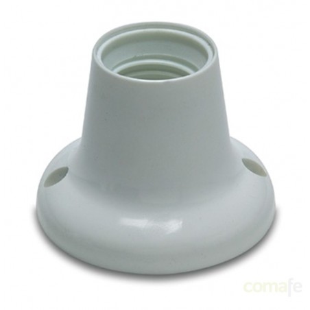 PORTALAMPARAS E-27 ZOCALO RECTO BLANCO FAMATEL - Imagen 1