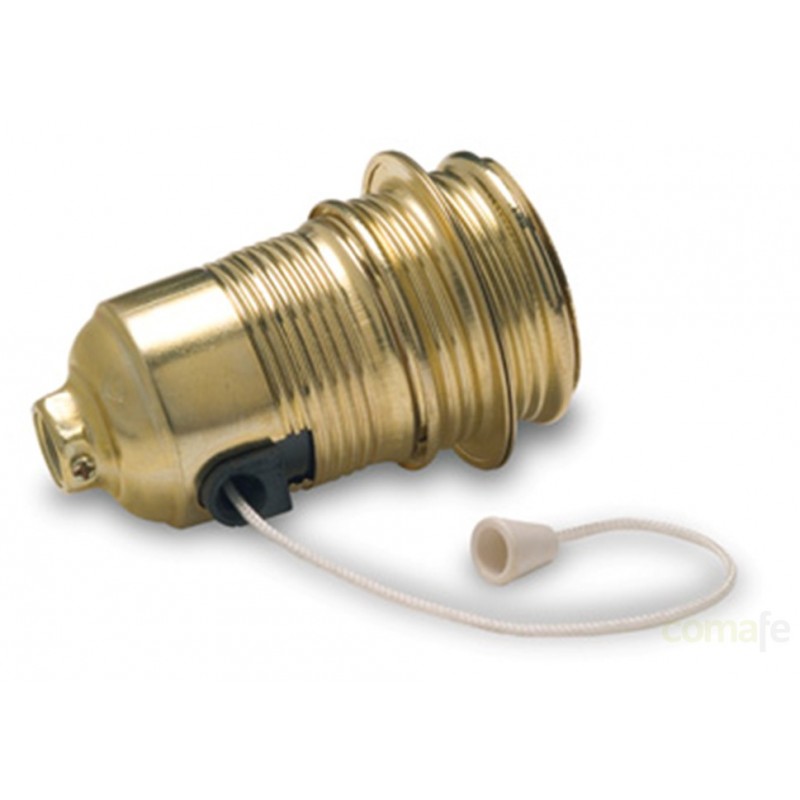 PORTALAMPARAS E-27 CON INTERRUPTOR BLANCO FAMATEL - Imagen 1