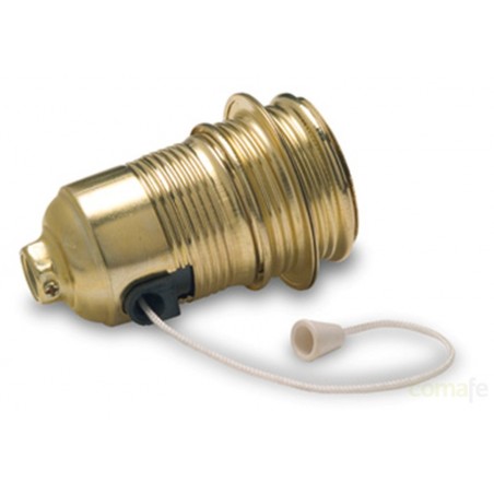 PORTALAMPARAS E-27 CON INTERRUPTOR BLANCO FAMATEL - Imagen 1