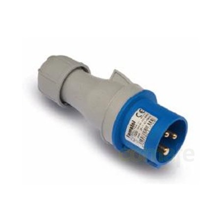 CLAVIJA CETAC 2P+T 32A/220-240V AZUL FAMATEL - Imagen 1
