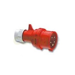 CLAVIJA CETAC 3P+N+T 16A/380-415V ROJA FAMATEL - Imagen 1