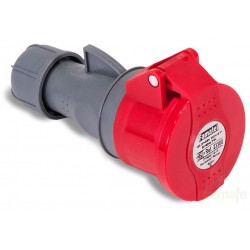 BASE MOVIL CETAC 3P+N+T 16A/380-415V IP44 ROJA FAMATEL - Imagen 1