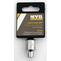 LLAVE VASO 3/8" HEXAGONAL  6 MM - Imagen 1