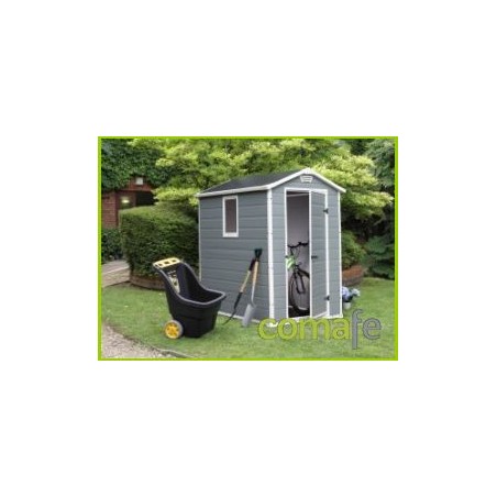CASETA RESINA MANOR 4X6 GRIS 130X192X198 2006205 - Imagen 1