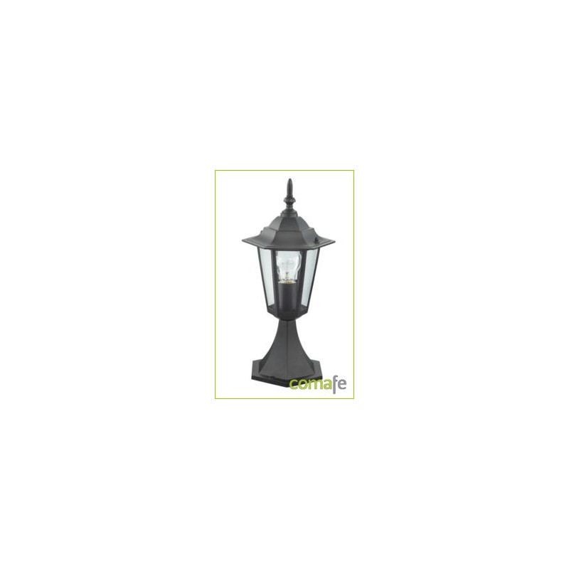 LAMPARA SOBREMURO ORLANDO E-27 60 W NEGRO ILLUX1103Z - Imagen 1