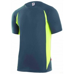 CAMISETA TECNICA MANGA CORTA GRIS/AMARIL - Imagen 1