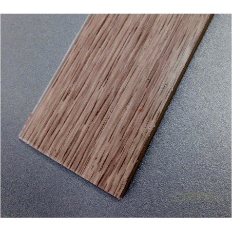 PERFIL PVC PLAQUETA PLANO ADHESIVO ROBLE BLANCO 35MMX1MT - Imagen 1