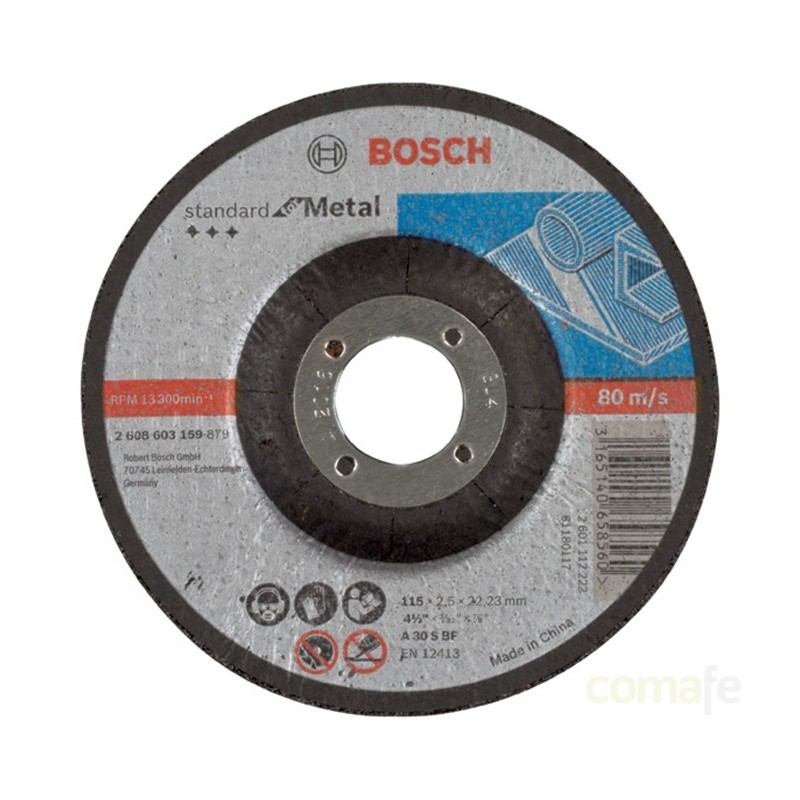 DISCO CORTE METAL CONCAVO 115X2,5X22 - Imagen 1
