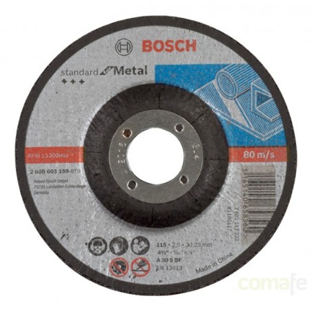 DISCO CORTE METAL CONCAVO 115X2,5X22 - Imagen 1