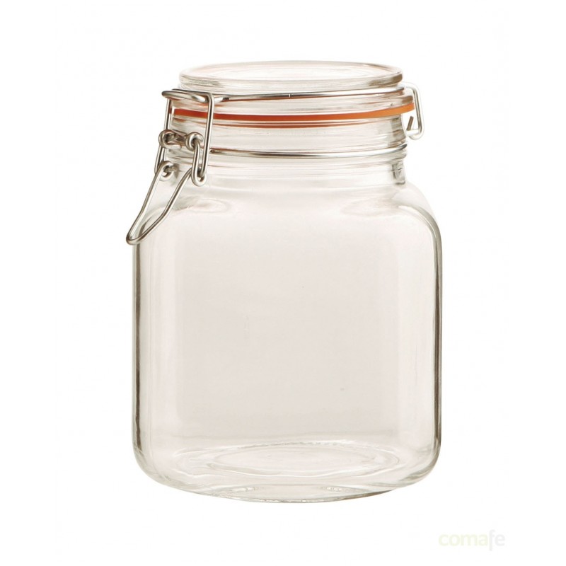 TARRO HERMETICO REDONDO CRISTAL 1,7LT - Imagen 1