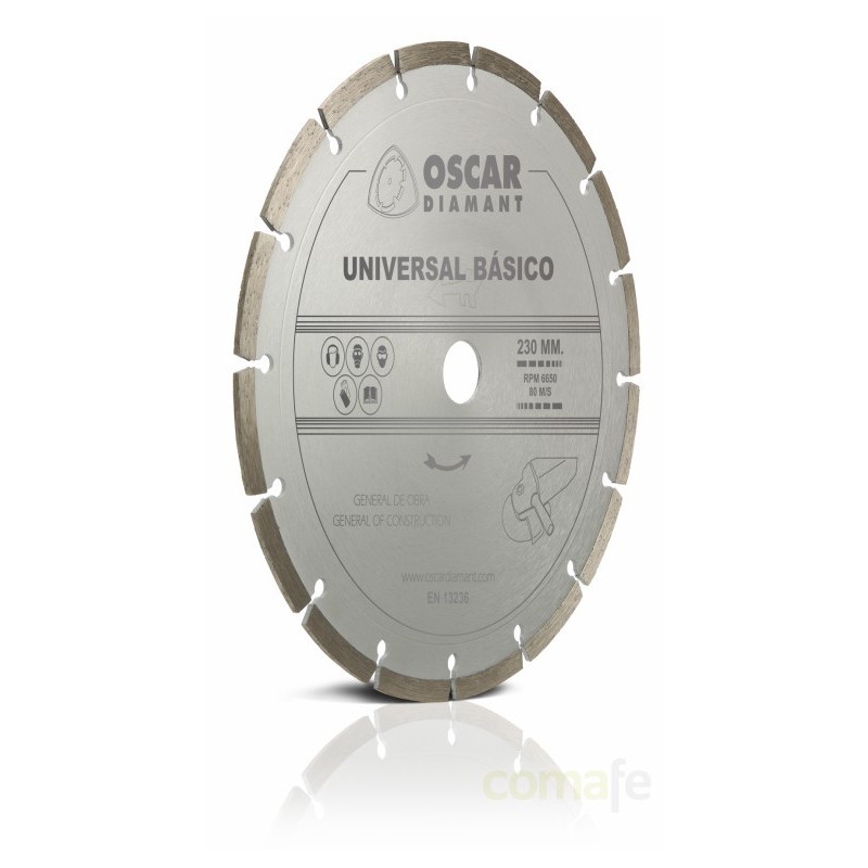 DISCO DIAMANTE UNIVERSAL BASICO 230MM. UNIDAD - Imagen 1