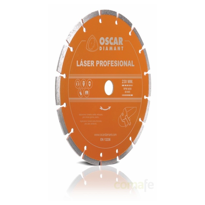 DISCO DIAMANTE LASER PROFESIONAL 230MM. UNIDAD - Imagen 1