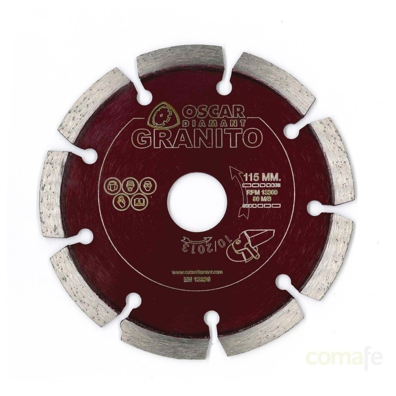 DISCO DIAMANTE GRANITO LASER 115X2,2X7 UNIDAD - Imagen 1