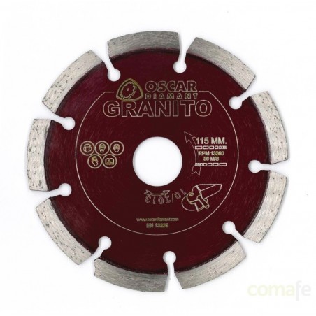 DISCO DIAMANTE GRANITO LASER 115X2,2X7 UNIDAD - Imagen 1