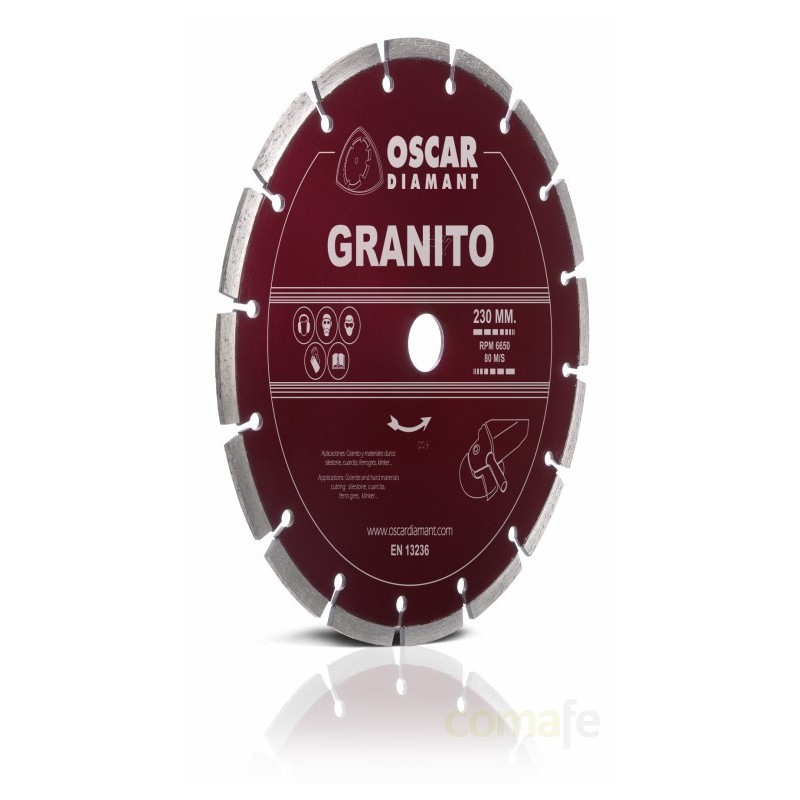 DISCO DIAMANTE GRANITO LASER 230MM. ALT 10 UNIDAD - Imagen 1