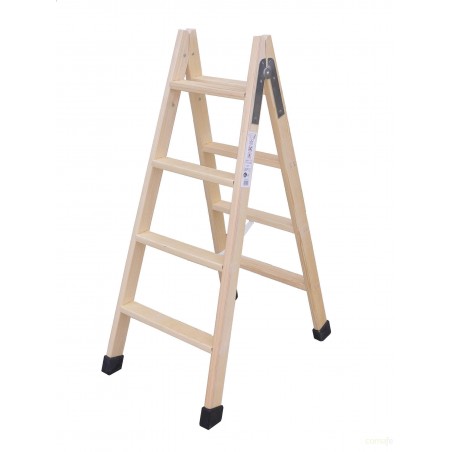 ESCALERA MADERA DOBLE CON TACO 3X3 - Imagen 1