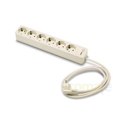 BASE MULTIPLE C/INTERRUPTOR 6 TOMAS (1,5 MT) - Imagen 1