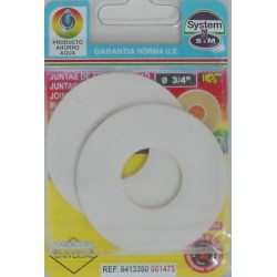JUNTA FONTAN PLANA 3/4" LAVABO GOMA S&M - Imagen 1