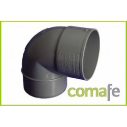 CODO EVACUACION 87º M-H Ø 75 PVC - Imagen 1