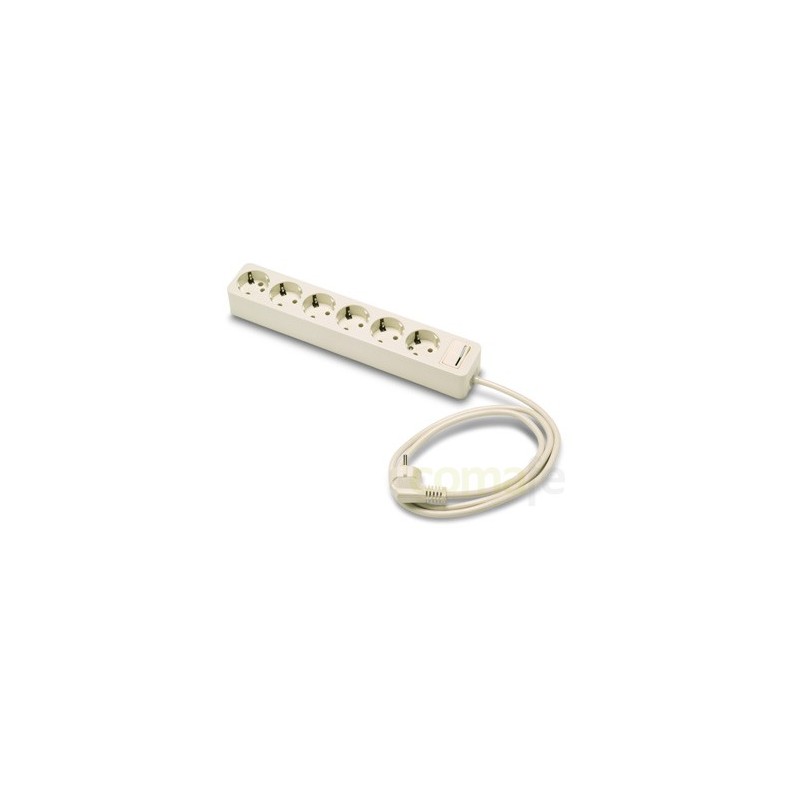 BASE MULTIPLE 3X1,5MM 3MT 6 TOMAS TT INT - Imagen 1