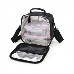 BOLSA PORTA ALIMENTOS 2 HERMETICOS NE PO - Imagen 1