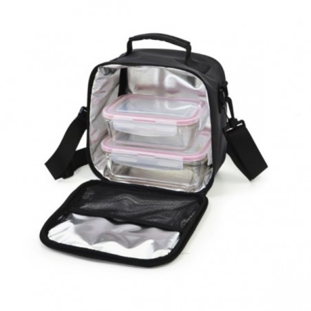 BOLSA PORTA ALIMENTOS 2 HERMETICOS NE PO - Imagen 1