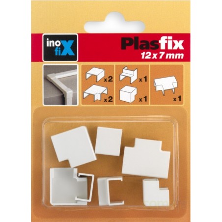 CANALETA ELEC 12X7MM PVC BL ACCS INOFIX - Imagen 1