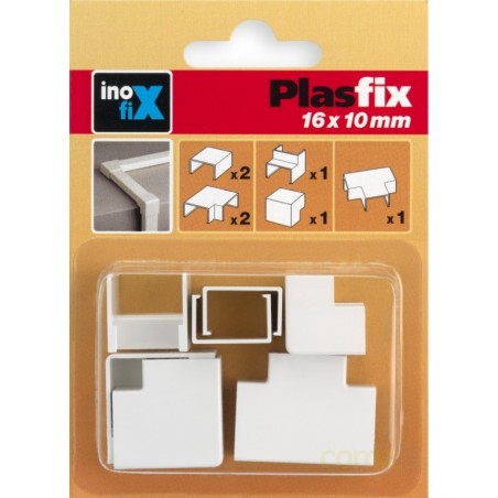 CANALETA ELEC 16X10MM PVC BL ACCS INOFIX - Imagen 1