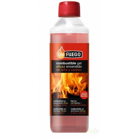 GEL BARBACOA ENCENDIDO 500ML OK FUEGO - Imagen 1