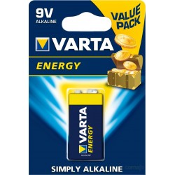 PILA ALCALINA 6LR61 9V ENERGY VARTA - Imagen 1