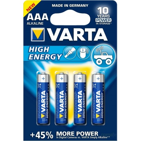 PILA ALCALINA LR03 AAA 1,5V HIGH ENERGY - Imagen 1